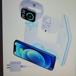 HP! Waitiee 3 in 1 wireless charger iPhone iWatch AirPods 1 & 2 Pro 15W Fast…New